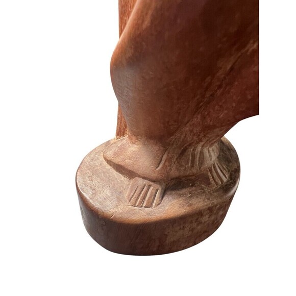 Niagara Frontier Trading Post Wood Carved Woman & Child Statue Medieval Art - Picture 5 of 11